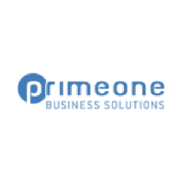 Firmenlogo von PrimeOne Business Solutions in Blau